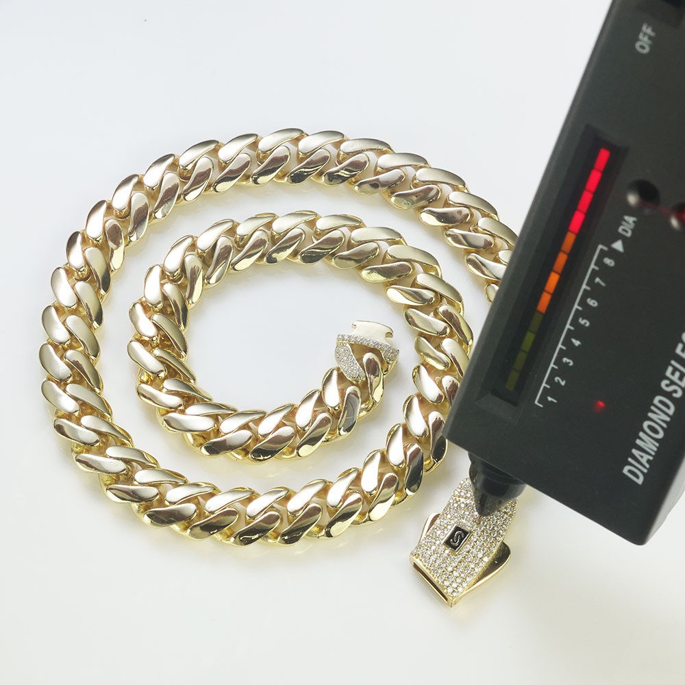 Cuban Link Chain 12Mm - ESKEEM Nowy łańcuszek Monako ze srebra