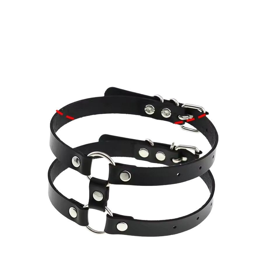 Goth Punk Spike Choker - Nowy Modny Choker z PU Skóry