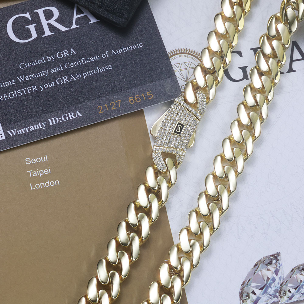 ESKEEM Nowy łańcuszek Monako z – Cuban Link Chain 12Mm recenzja i cena