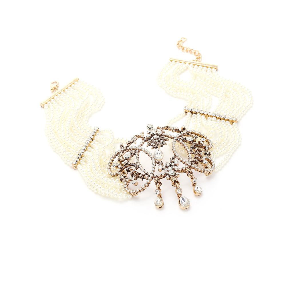 Klasyczny naszyjnik z wieloma  – Pearl Choker Necklace Vintage recenzja i cena