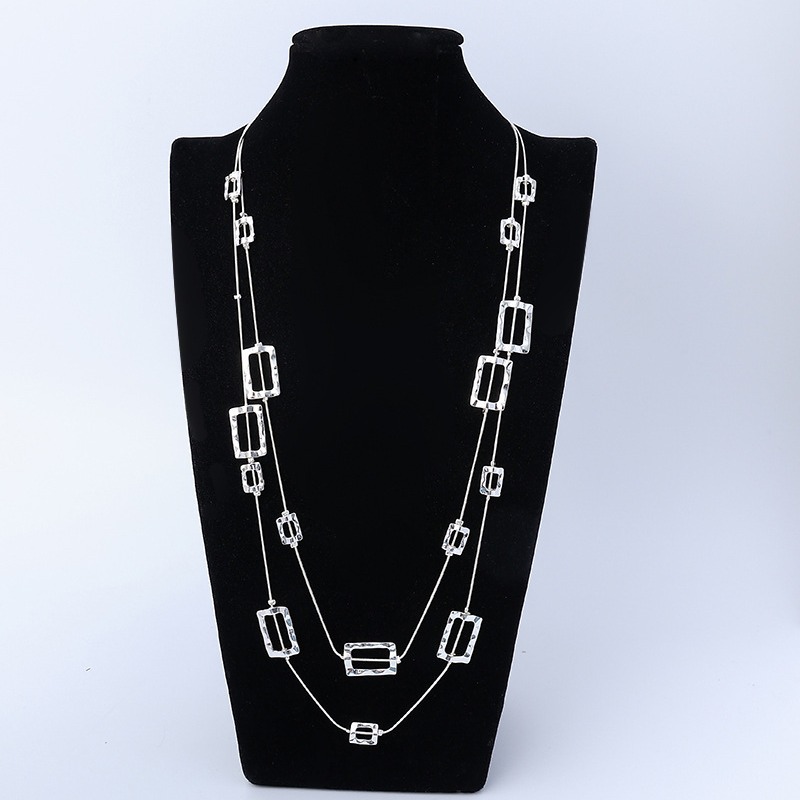 Wielowarstwowy, długi naszyjni – Layered Pendant Necklace Aesthetic recenzja i cena