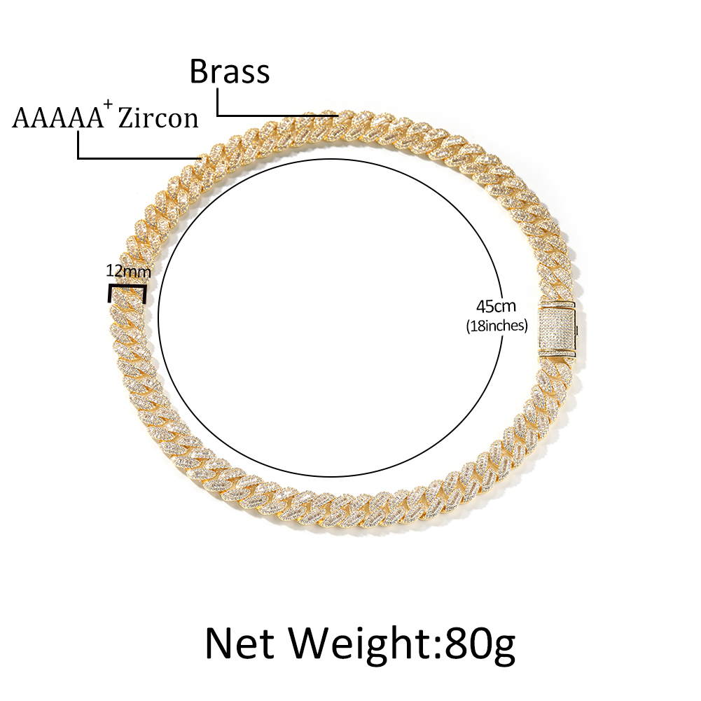 NASZYJNIK THE BLING KING 12/15 – Cuban Link Chain 12Mm recenzja i cena