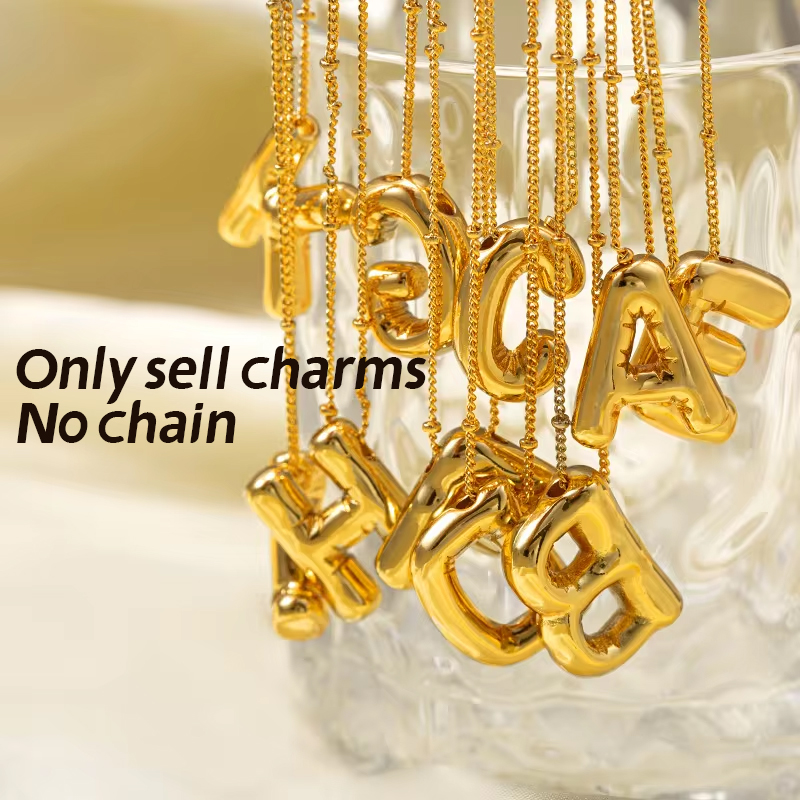 CARLIDANA Bubble 26 liter Nazw – Initial Letter Necklace 18K Gold recenzja i cena