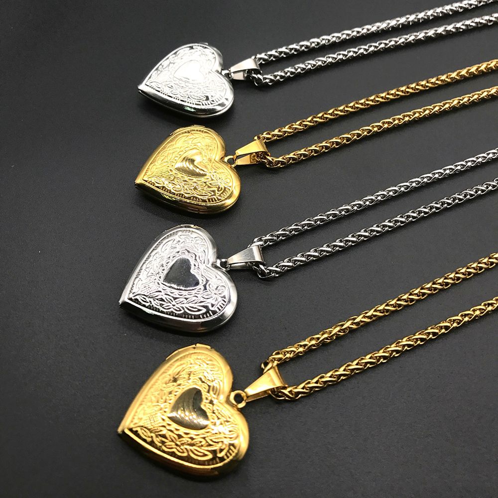 Modna biżuteria łańcuszkowa, z – Heart Locket Necklace Photo recenzja i cena