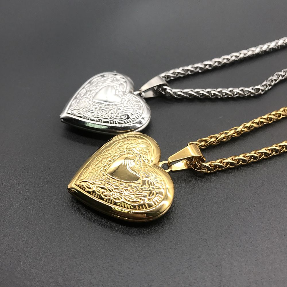 Modna biżuteria łańcuszkowa, z – Heart Locket Necklace Photo recenzja i cena