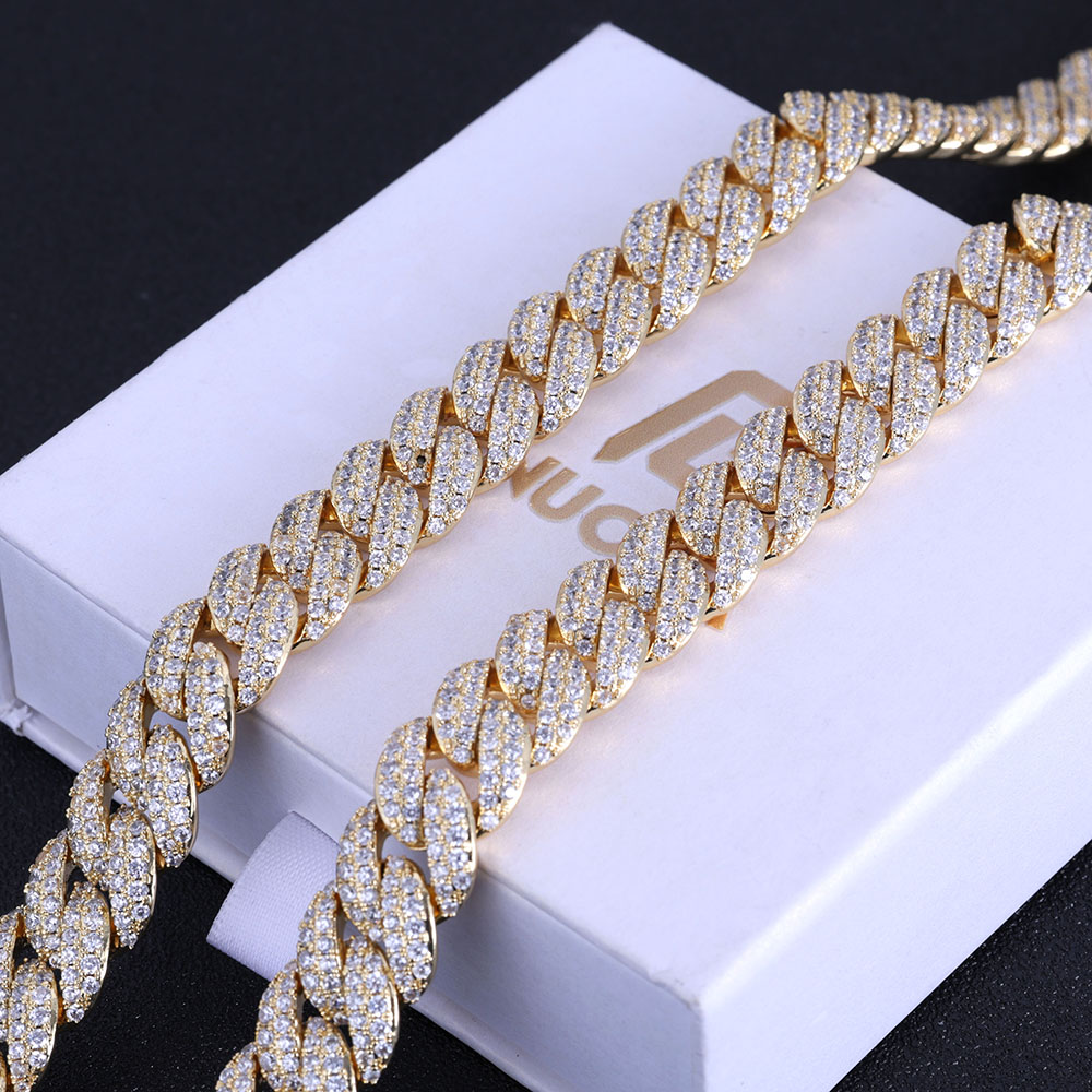 ESKEEM Nowy Styl 13MM Lodowy Ł – Cuban Link Chain 12Mm recenzja i cena