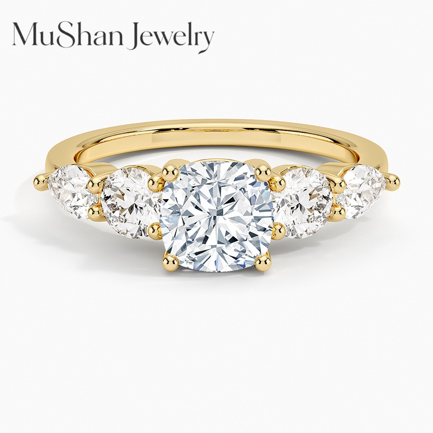Pierścionek damski MUSHAN, pop – Moissanite Engagement Ring 1 Carat recenzja i cena