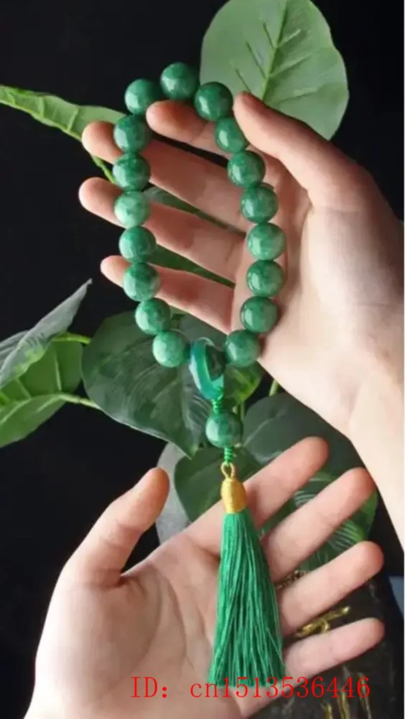 Zielonego jadeitu kamień 12mm  – Necklaces recenzja i cena