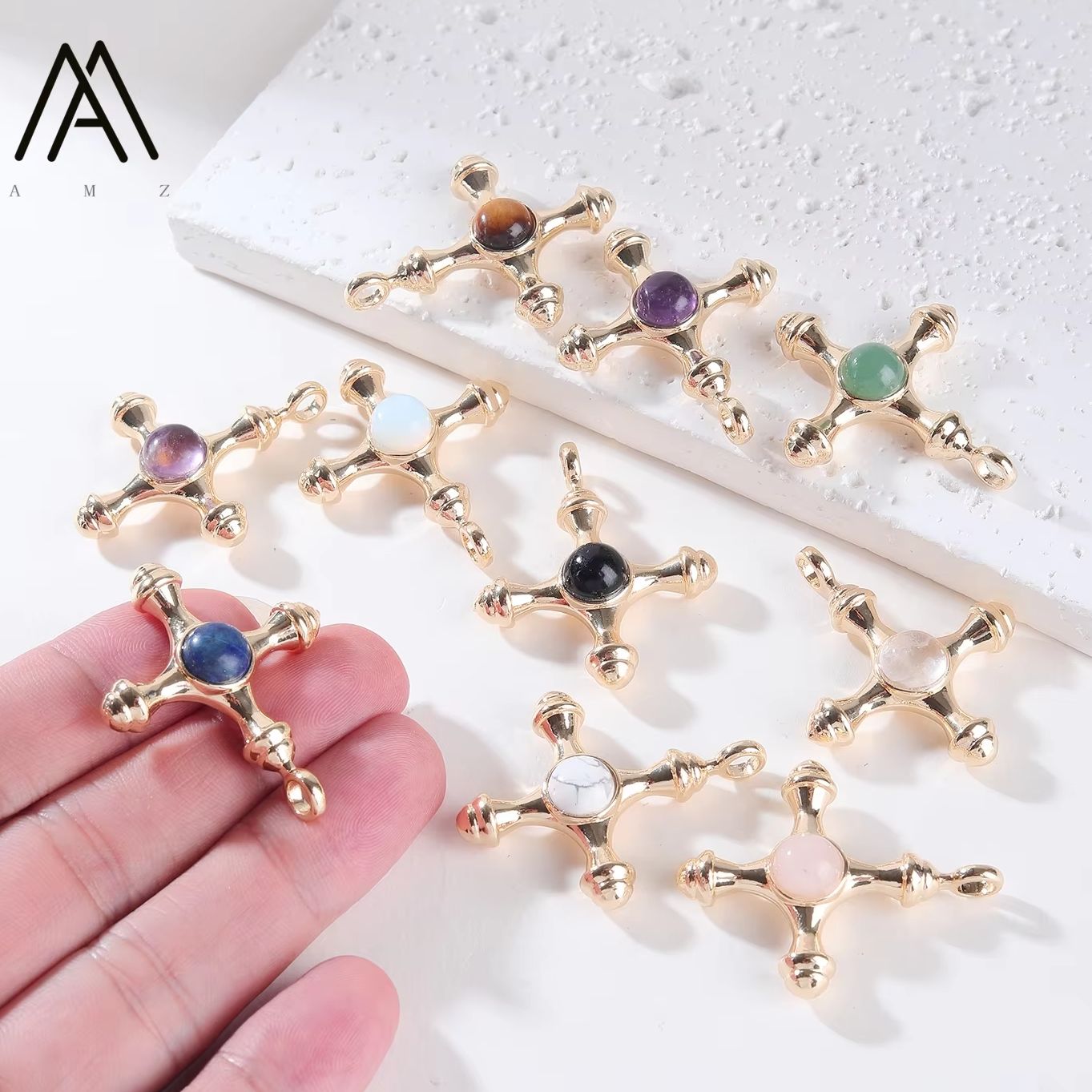 1/3/5/10 sztuk – naturalne kam – Crystal Pendant Necklace Natural Stone recenzja i cena